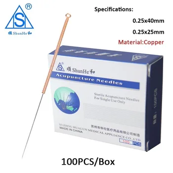 

ShunHe 100pcs/Box Chinese Traditional Acupuncture Needles Disposable Sterile With Package Acupoint Therapy Acupuntura Asepsis