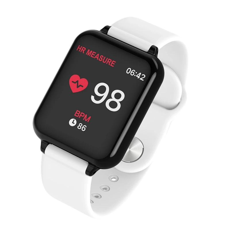 696 B57 Смарт-часы водонепроницаемые пульсометр кровяное давление несколько спортивных смарт-часов для iPhone 7 X носимые часы - Цвет: white
