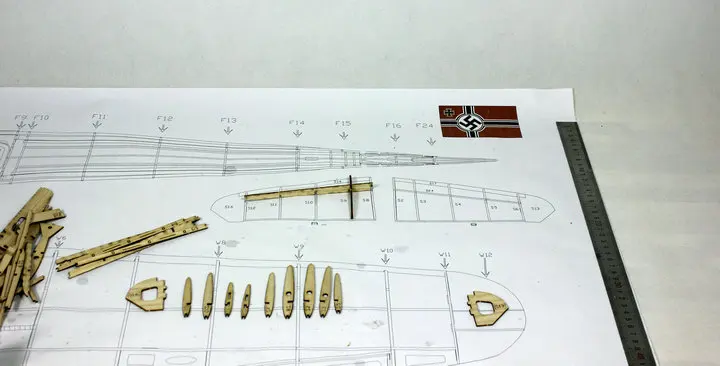 Игрушка самолет RC Набор DIY RC warbird BF109 ME-109 1400 мм размах крыльев