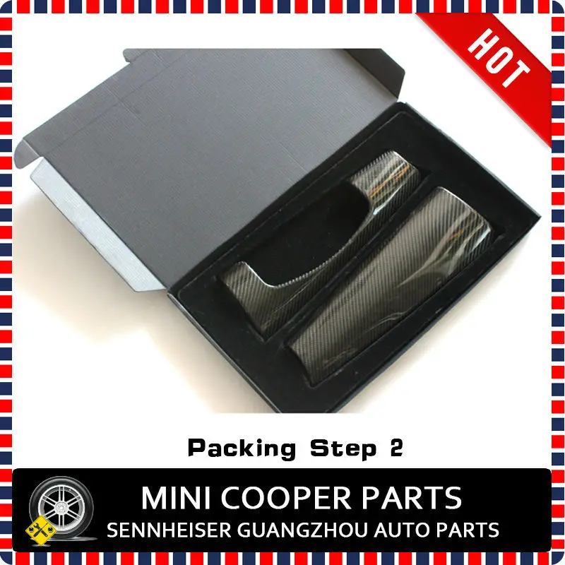 Carbon fiber Dashboard Cover For Mini Cooper F56 Packing Step 2