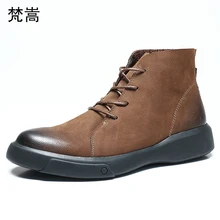 Riding boots mens Genuine Leather all-match cowhide chelsea boots men autumn winter British retro cowboy boots man breathable 2017 new autumn winter british retro martin boots shoes male men short boots all match cowhide breathable martin men s boots