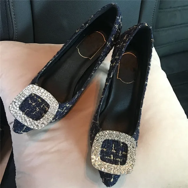 High End New Design High Heels Shoes Women Elegant Pointed Toe Slip On