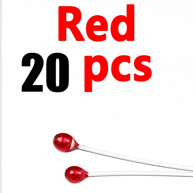 Wifreo 20 шт 3 мм Краб креветки глаза для завязывания мух черный красный цвет для соленой воды и щуки мухи для рыбной ловли - Цвет: Red 20pcs