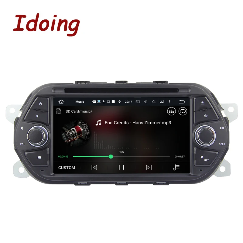Perfect Idoing Android 7.1 2G+16G 4Core Steering-Wheel 1 Din For Fiat Aegea/Tipo/Egea Car Video Multimedia Player Fast Boot Wifi GPS 3G 2