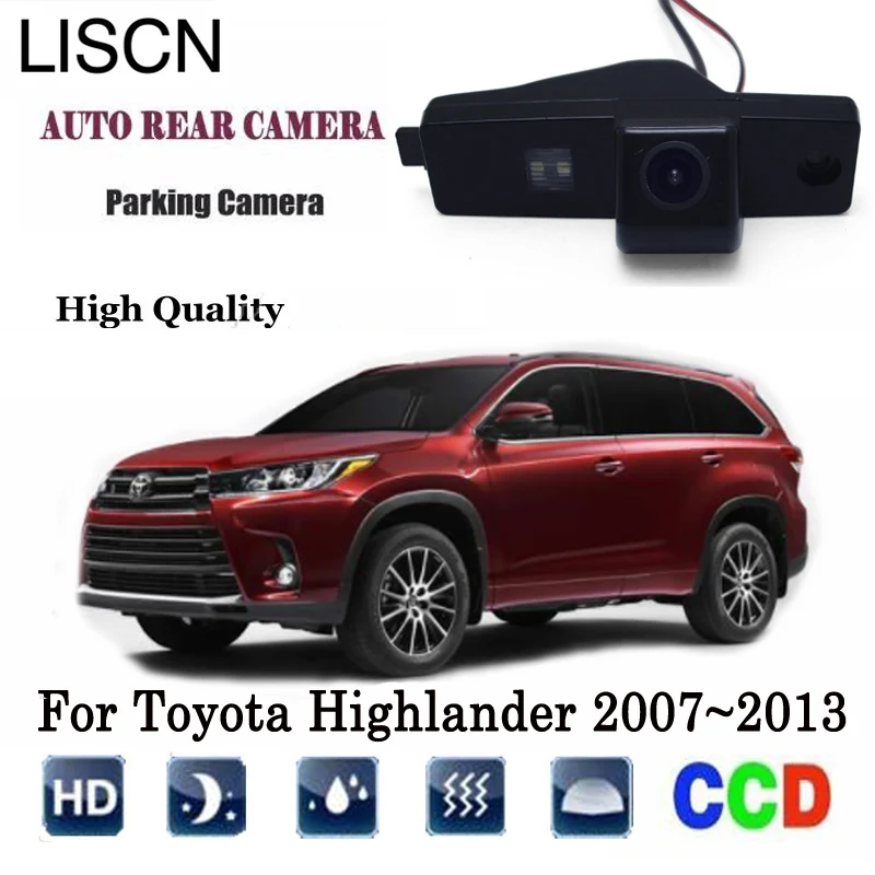 Камера заднего вида для Toyota Highlander 2007 ~ 2013/CCD камера ночного видения/резервная