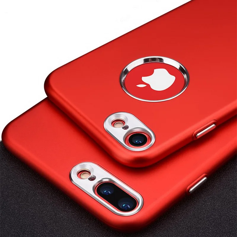Luxury Red Case For Iphone 7 Case Soft TPU Full Protective Girls Phone