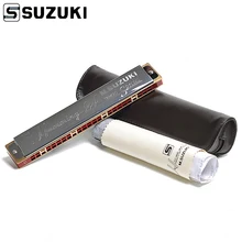 Suzuki SU-24 Traditional 24 Hole Dual Note Tremolo Harmonica Humming 24 hole Harmonica