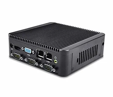 Qotom 4 COM мини-ПК Q190P/Q180P с четырехъядерным процессором celeron J1900 Dual Lan, двойной дисплей 1080P 10 Вт безвентиляторный X86 WIN 7 OS Linux