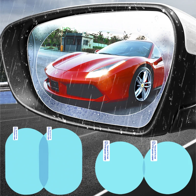 

2pc Anti Fog Waterproof Car Sticker Rearview Mirror Protective Film For Opel astra h j g mokka insignia zafira corsa car styling