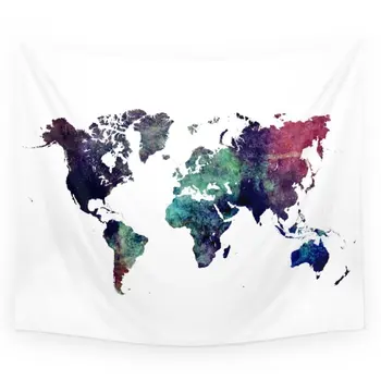 

Map Of The World After Ice Age Wall Tapestry