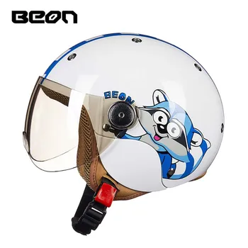 

ECE Cartoon cat children motocross half face motorcycle helmet ,MOTO electric bicycle safety headpiece for child kids