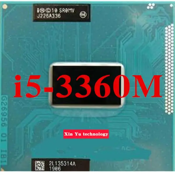 

Core i5 3360M 2.8GHz 3M SR0MV Dual Core Four threads 3360 Notebook processors Laptop CPU PGA 988 pin Socket G2