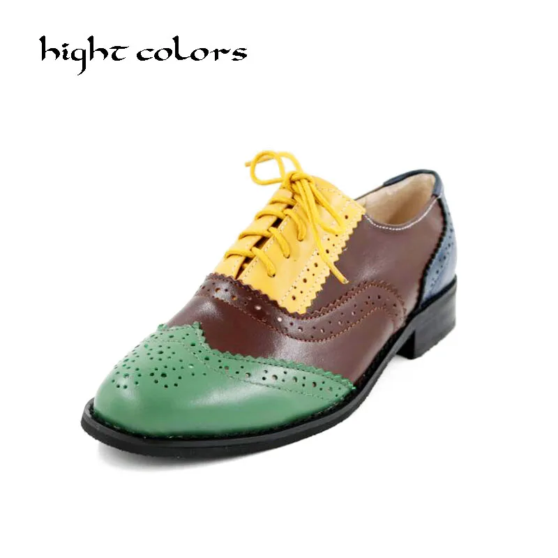 New Womens Genuine Leather Shoes Classics Lace Up Dress