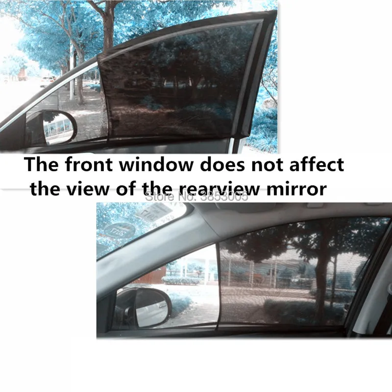 2Pcs/Set Car Window Curtain Retractable Valance Sunshade UV Sunscreen for ix25 vw mazda cx-5 lacetti chevrolet lacetti kia rio 3