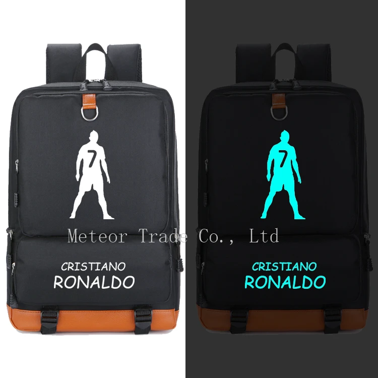 Cristiano Ronaldo, mochilas de fútbol para niños, mochila adolescentes, bandolera de dibujos animados, mochilas escolares de viaje para niños, mochila para estudiantes|backpack teenage|ball backpackbag student - AliExpress