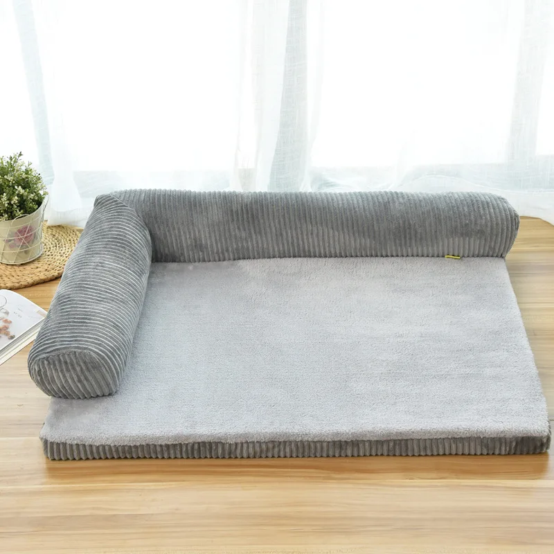 cheap Large dog kennel 2018 Fashion classic pet bed mat large and small pet kennel bed comfortable pillow bed 3 colors S XL