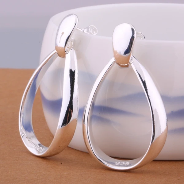 

WholesaleSilver plated earrings ,silver fashion jewelry , /asdajjka cjlalasa E385