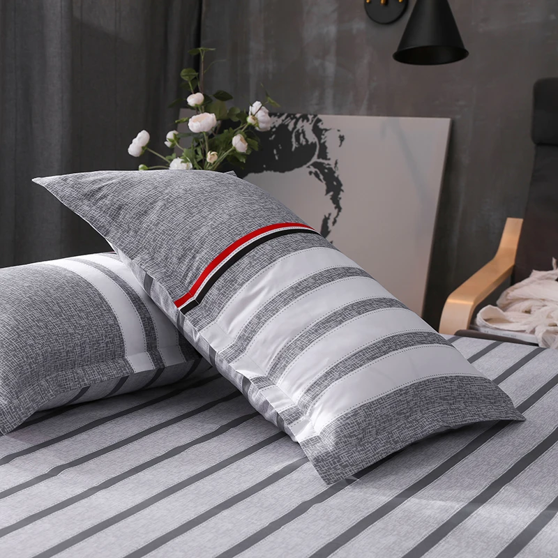 SlowDream полосатый постельное белье 3/4 шт Decor домашний текстиль покрывало простыня