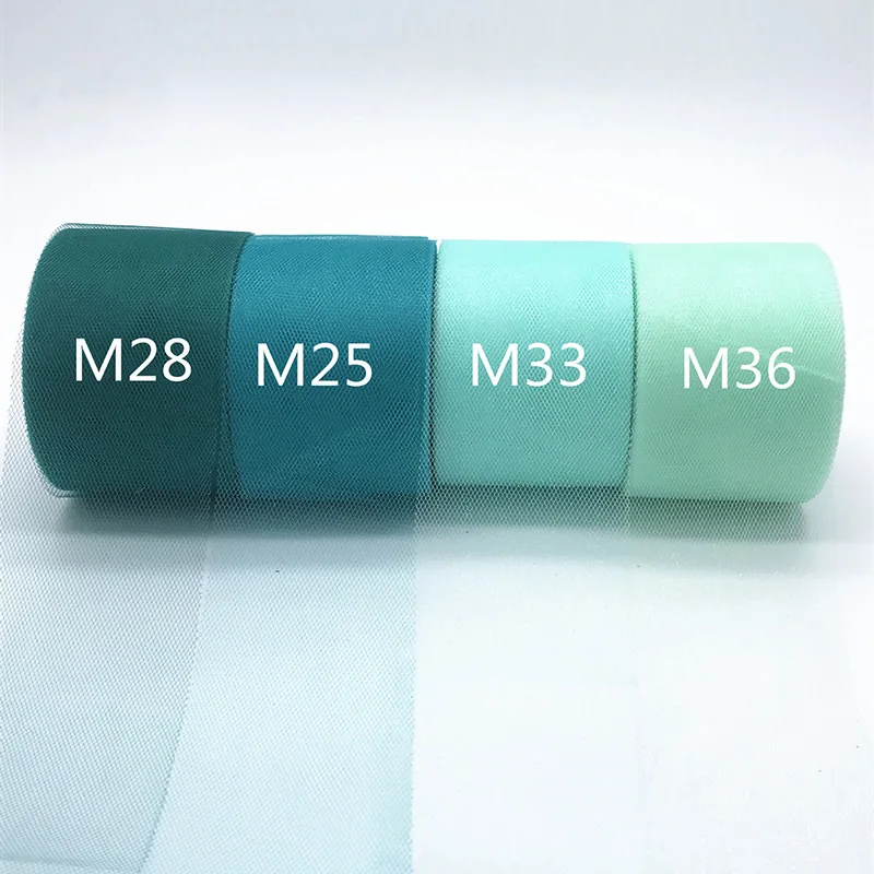 22m/lot 2" 5cm Shiny Tulle Roll Spool Fabric Tutu Skirt Chair Sash Bow Table Runner  Wedding Baby Shower Party Decorations