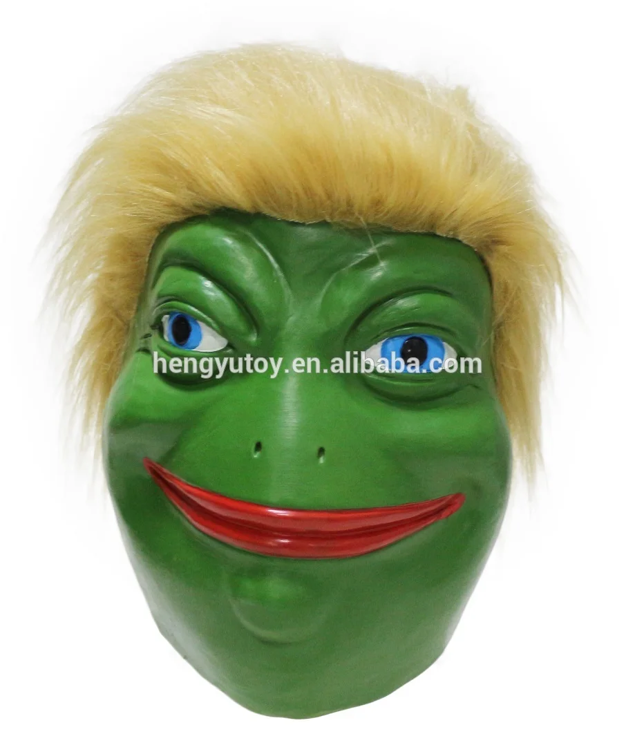 The Frog Pepe Latex comic Meme frog trump mask
