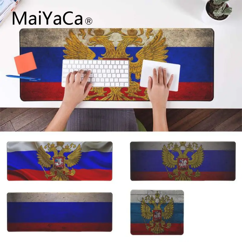 MaiYaCa мальчик подарок Pad флаг России индивидуальные коврики для мышки ноутбук коврик для мышки в стиле аниме игровой Lockedge мыши Компьютерные