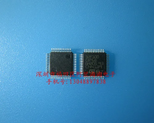 Бесплатная доставка 5 шт./лот семейство микроконтроллеров STM32F100C8T6B LQFP48 установлен