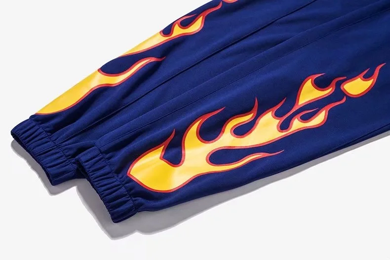 Flame Fire Printed Harem Pants 5