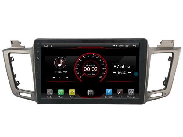 Discount Deluxe Edition Car Android 9.0 Player for Toyota RAV4 2013 2016 tape recorder 4G Lite sim card Bluetooth GPS Radio Head Unit 5