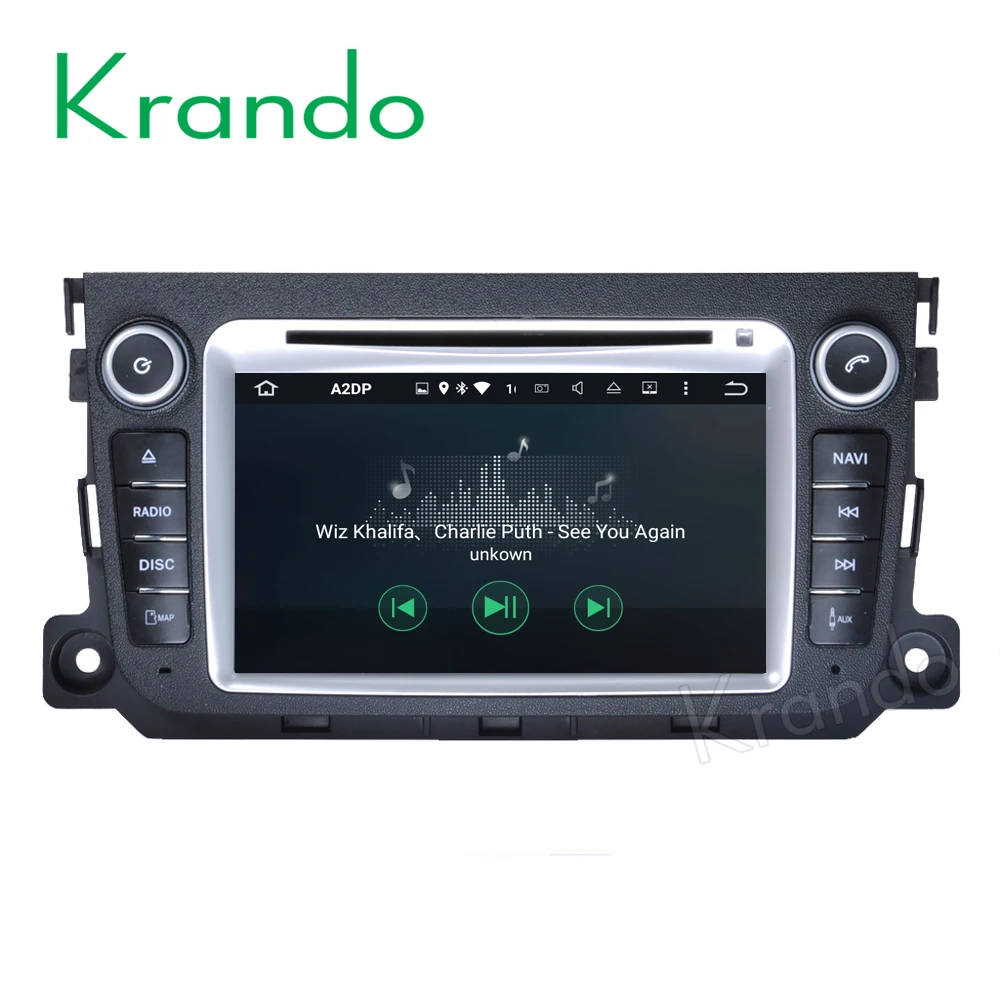 Krando Android 9.0 car radio for benz smart fortwo 2010 2011 2012 2013 2014 car multimedia android dvd gps navigation system