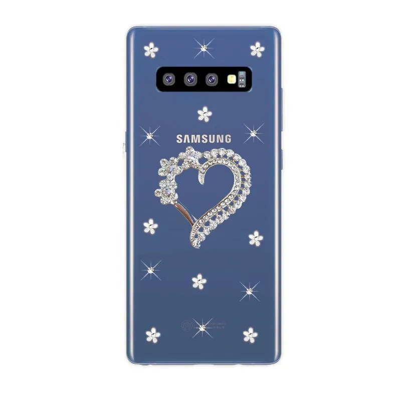 

For Samsung Galaxy S10e S8 S9 S10 Plus A6 A8 A7 2018 A9 J4 Core J6 + J8 A5 2017 phone case Love crystal Clear cover bumper