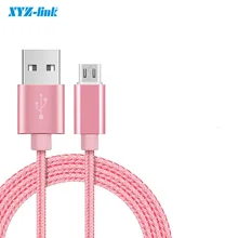 Micro USB Cable Phone Charging & Data Sync Cord Nylon Wire 1m For Xiaomi Samsung Huawei Android Smartphone Tablet