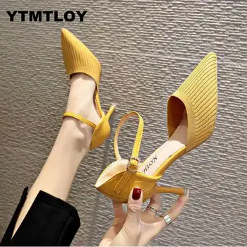 

2019 Spring Women Pumps Sweet High Heels Ankle Strap Female Classic Toe Dress Cute Shoes Ladies Footwear Sexy High Heels