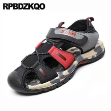 Спорт размер 45 сандалии кожа закрытый носок Плюс размерная мужская сетчатая обувь лето воздухопроницаемый Большой красный кроссовки люди Runway черный на открытом воздухе большой