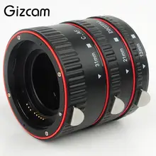 Gizcam Metal Mount Auto Focus Macro Extension Tube Ring Camera Lens Adapter for Canon EOS 550D 1100D 1000D 5D3 650D 600D DSLR