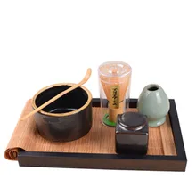 XMT-HOME бамбуковый веничек для чая «маття» набор японский зеленый чай whick миска-лоток тарелка веничек для чая «маття» держатель чайный порошок банки венчик аксессуары
