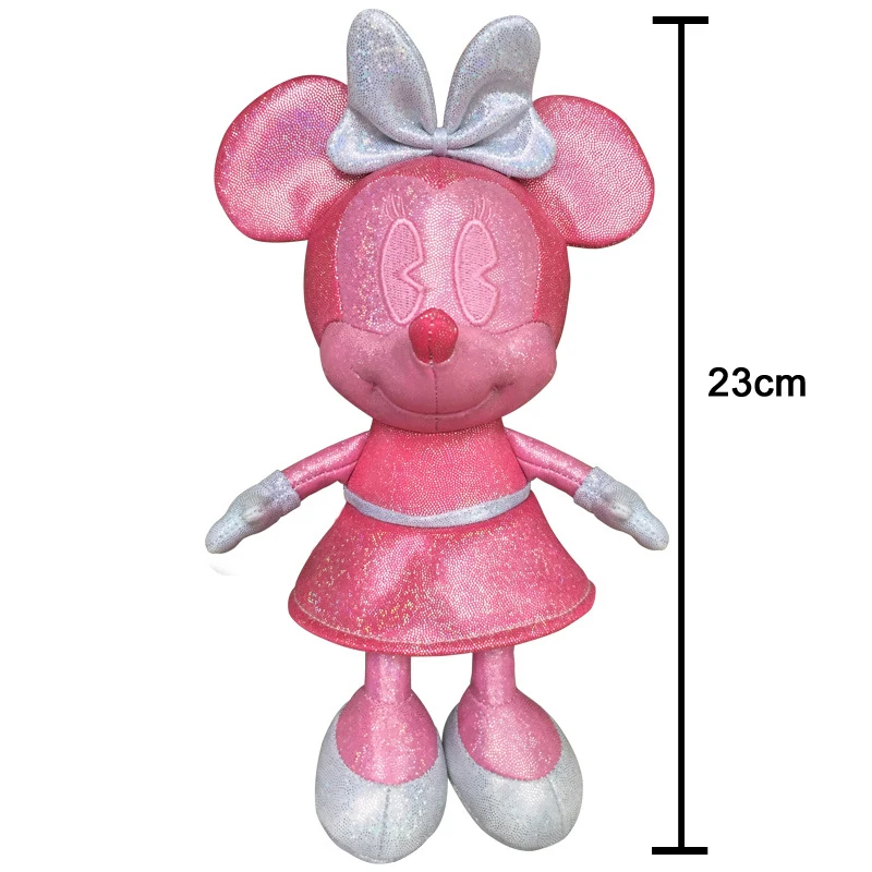 Disney Minnie куклы мышки блестящая Лазерная игрушки плюшевые Микки чучела животных