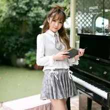 Princess sweet lolita Candy Rain shirt long sleeves knitted sweater sweet slim POLO collar bottoming shirt C22CD7184