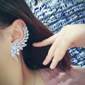 

missvikki 2019 Noble Symbol Luxury Delicate Asymmetrical Earrings For Women Prom Party Anniversary Jewelry Prong Setting AAA CZ