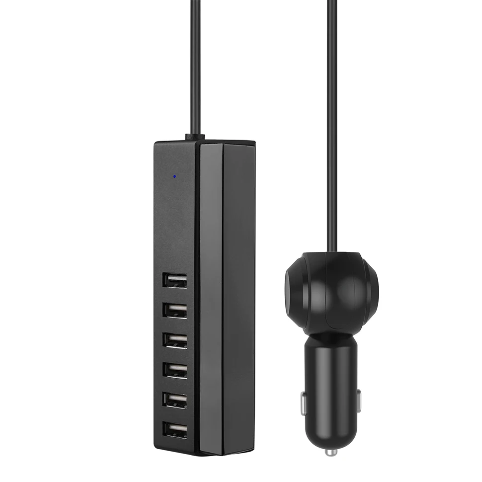 SeenDa 6 портов USB Автомобильное зарядное устройство 65 Вт 13A автомобильное зарядное устройство для телефона для iPhone samsung планшета автомобильное зарядное устройство адаптер быстрое зарядное устройство для телефона в автомобиле