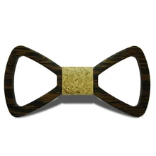 Новые высококлассные полые ремесло деревянный галстук-бабочка Для Мужчин's Бизнес Свадебная вечеринка Деревянный воротник узел прилив