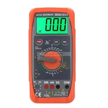 Hd Hd2101b цифровой мультиметр Dmm Амперметр Вольтметр Омметр W емкость Hfe и ЖК-дисплей Счетчик света тестер Цифровой мультиметр