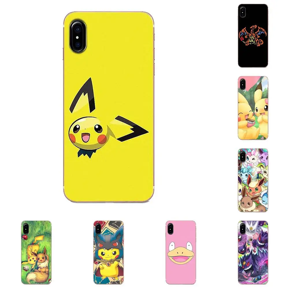 

For Xiaomi Redmi Mi Note 7 8 9 SE Pro Lite Go Play TPU Shell Cartoon Pokemons Eevee Pika