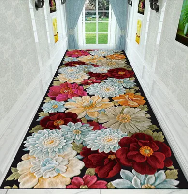 

Christmas Custom 3D Rug 5M Length European Palace Corridor Aisle Staircase Rectangular Vertical Carpet Entrance Non-slip Mat