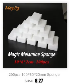 100 шт 100*60*20 мм белая меламиновая губка волшебная губка Ластик для кухни, офиса, ванной чистящие аксессуары/для чистки посуды нано