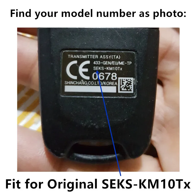 QCONTROL Автомобильный Дистанционный ключ для HYUNDAI SEKS-KM10Tx CE 0678 433-GEN/EU/ME-TP без ключа