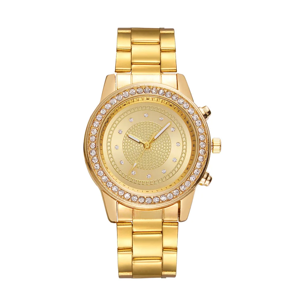 

2019 Women's Stainless Steel Watch Luxury Diamond Scale Alloy Dial Business Quartz Wrist Watch Gift dames horloges a70