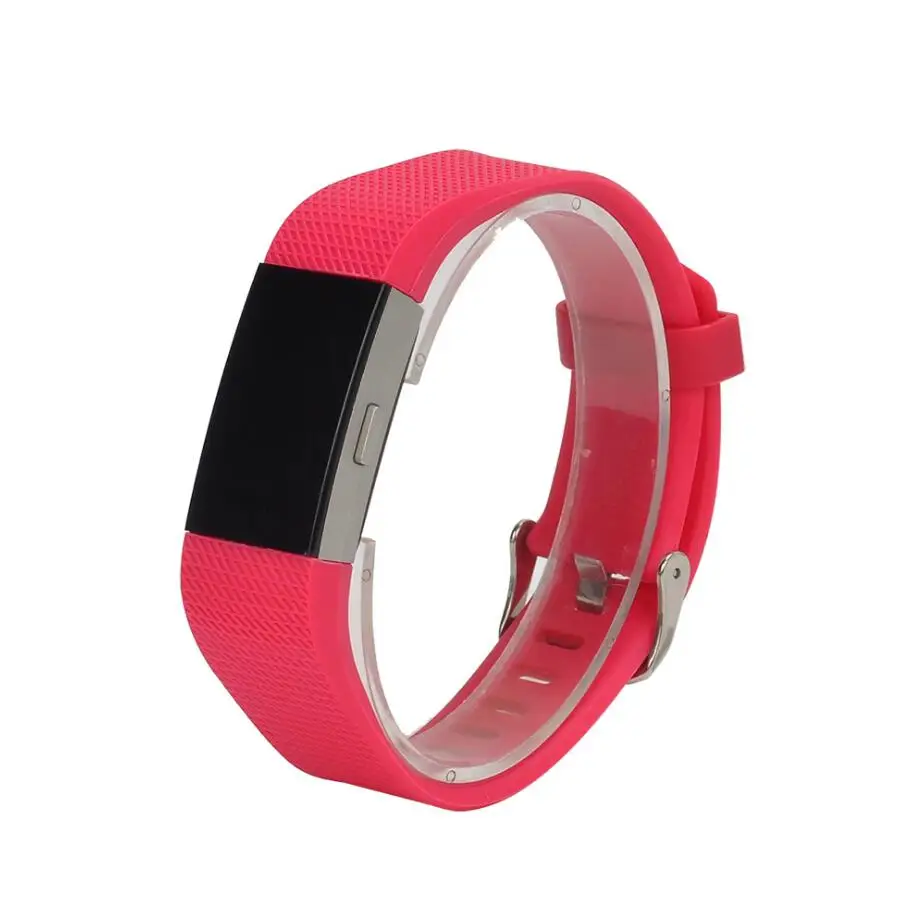 KINGBEIKE 10 Colors Sport Silicone Watchband For Fitbit Charge 2 Fitbit Bracelet Band Smart Wristbands Watches Accessories Strap
