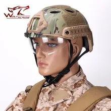 Быстрый шлем мотоциклетный шлем очки PJ Тактическая Военная система для верховой езды универсальный портативный военный унисекс шлем