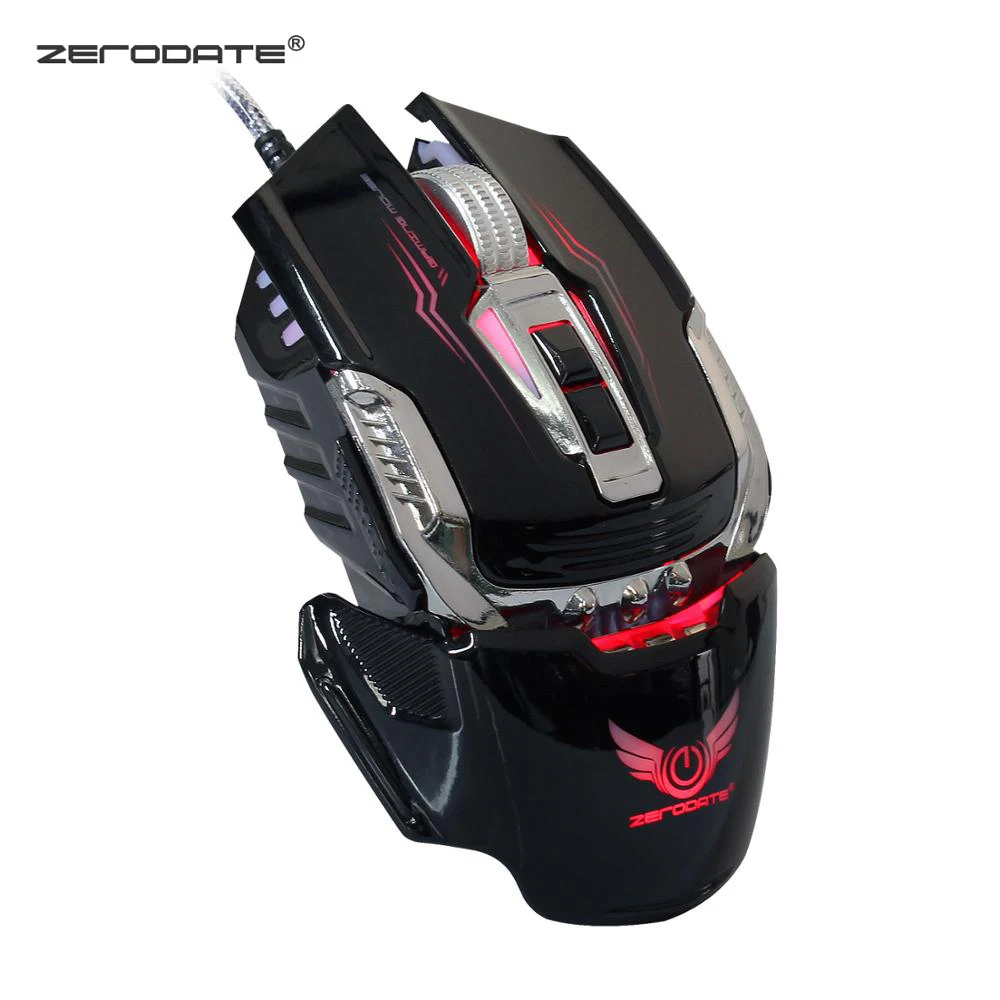 Проводная USB игровая мышь ZERODATE X900 с 7 кнопками механическая компьютерная для пк