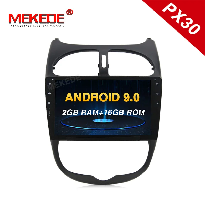 

Android 9.0 car headrest dvd Car Multimedia player Autoradio for Peugeot 206 2000-2016 with DSP IPS wifi bluetooth carplay navi